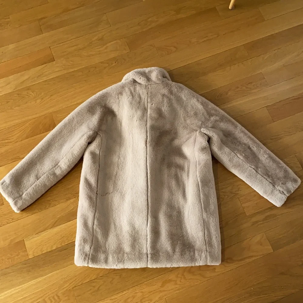 NWT Madewell Faux Fur Coat in Bisque - Picture 10 of 11